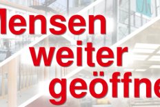 Hochschulgastronomie weiter geöffnet